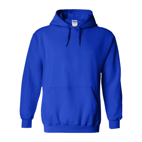 Sweat à capuche bleu royal personnalisé avec impression vinyle - CREAZESTE