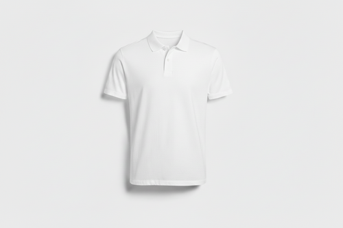 Polo personnalisé blanc unisexe avec impression vinyle - CREAZESTE